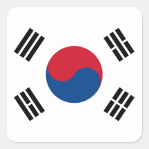 South Korea Flag Sticker