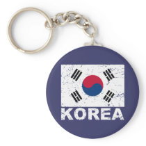 South Korea Vintage Flag Key Chains