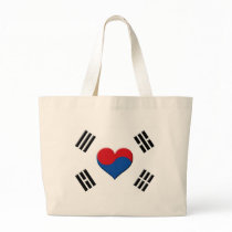 South Korean Heart Canvas Bags