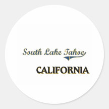 South Lake Tahoe California City Classic Sticker