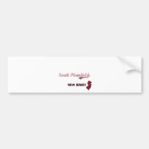 South Plainfield New Jersey City Classic Bumper Sticker