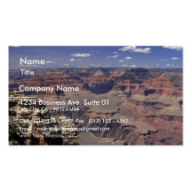 South Rim Of The Grand Canyon In Arizona Business Card Template