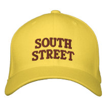 SOUTH STREET EMBROIDERED BASEBALL CAP