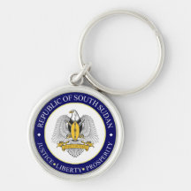 south sudan emblem keychain