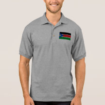 south sudan flag polo t-shirt