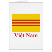 South Vietnam Flag with Name in Vietnamese