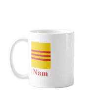 South Vietnam Flag with Name in Vietnamese Mug