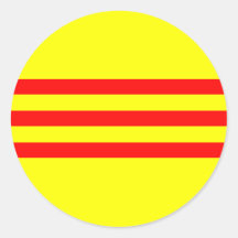 South Vietnam, Vietnam Round Sticker