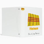 South Vietnam Waving Flag with Name Binder