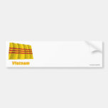 South Vietnam Waving Flag with Name Bumper Sticker