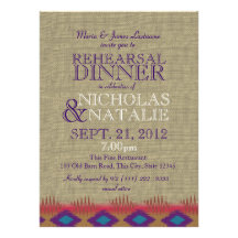 South West Rehearsal Dinner Invites