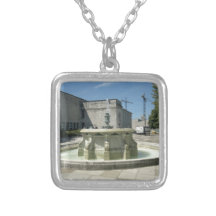 Southampton Library Fountain Custom Necklace