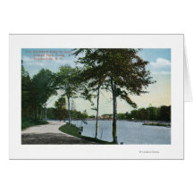 Southern Blvd View of Central Park and Lake Greeting Card