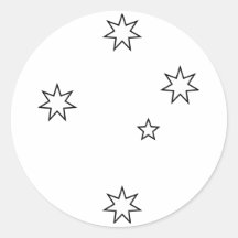 Southern Cross Round Sticker