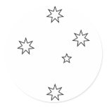 Southern Cross Round Sticker