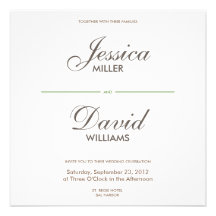 Southern Honeysuckles Modern Wedding Invite