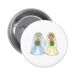Southern Lesbian Wedding Pinback Button