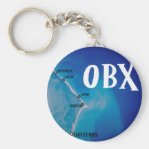 Southern OBX map Key Chains
