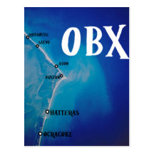 Southern OBX map Postcard