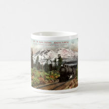 Southern Pacific Mt. Shasta 1912 Vintage Coffee Mug