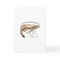 Southern Shrimp Art Greeting Card