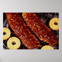 Southern style spareribs posters