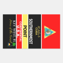 Southernmost Point Buoy Key West Sticker