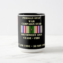 SOUTHWEST ASIA CEASE - FIRE CAMPAIGN MUGS