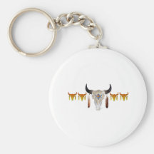 Southwest Buffalo Skull Key Chains