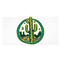 Southwest Cactus Customized Photo Card