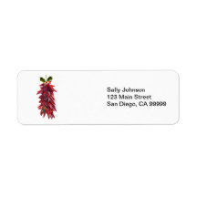 Southwest Mistletoe Return Address Label