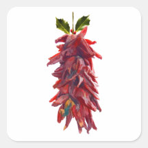 Southwest Mistletoe Square Stickers
