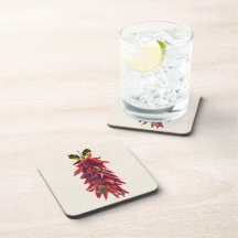 Southwest Ristra Mistletoe Beverage Coaster