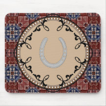 Southwestern Horseshoe Filligree Mousepad