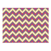Southwestern Zigzags Post Card
