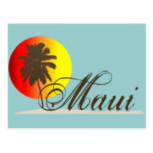 Souvenir de Maui Hawaï Cartes Postales