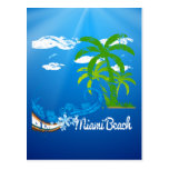 Souvenir de Miami Beach la Floride Cartes Postales