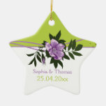 Souvenir floral de vert de mariage de rose sauvage décoration pour sapin de noël