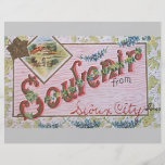 Souvenir From Sioux City Lover, Vintage Custom Flyer