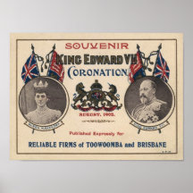 Souvenir of the Coronation of Edward VII Poster
