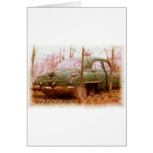 souvenirs de yard de grange d'Oldsmobile des année Carte De Vœux