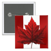 Souvenirs du Canada de bouton de drapeau du Canada Pin's Avec Agrafe