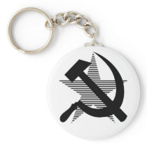 Soviet Black Hammer & Sickle Keychain