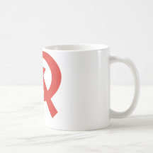 Soviet hammer and sickle design mug