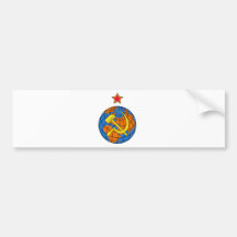 Soviet Hammer & Sickle and Earth Bumper Sticker