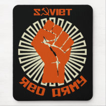 Soviet Red Army Fist Mouse Pads
