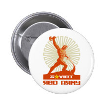 Soviet Red Army Sculpture Button