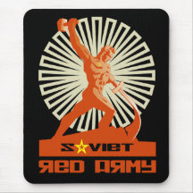 Soviet Red Army Sculpture Mouse Mats