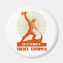 Soviet Red Army Sculpture Refrigerator Magnets