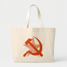 Soviet Red Hammer & Sickle Tote Bags